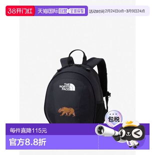 日本直邮THE NORTH FACE-K Homeslice 儿童书包8L 黑色北面双肩包