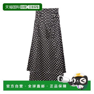 香港直邮GANNI 女士半身裙 A1090065099 SS2026 黑色 Black Print
