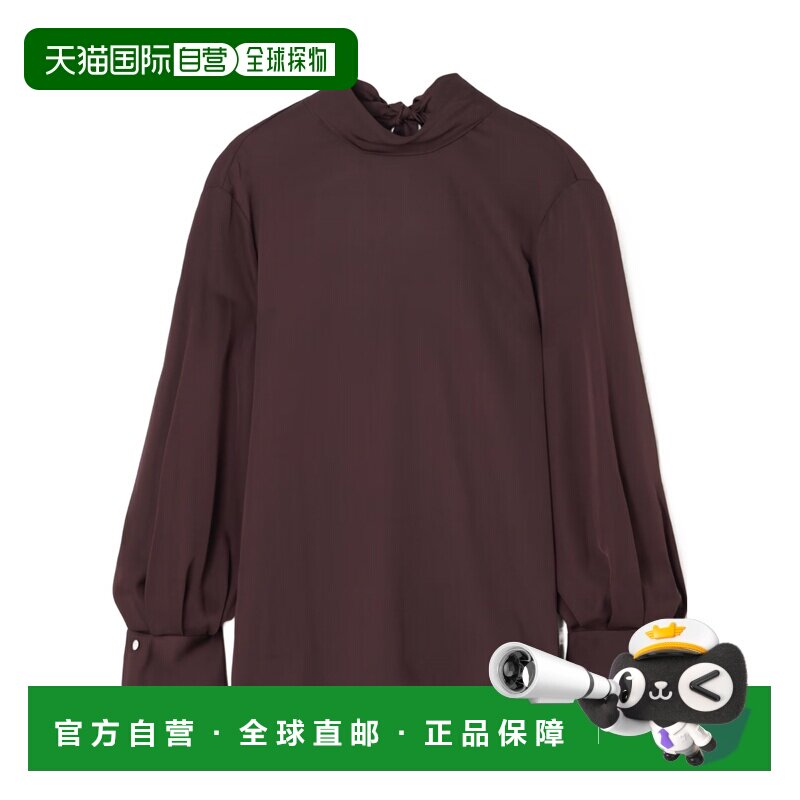 1h可退 香港直邮THEORY 女士衬衫 P1002501HFR SS2026 深棕色 系图片