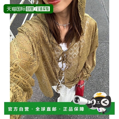 1h可退 日本直邮CIAOPANIC 女士蕾丝花边连帽上衣 CPZ1051406A000