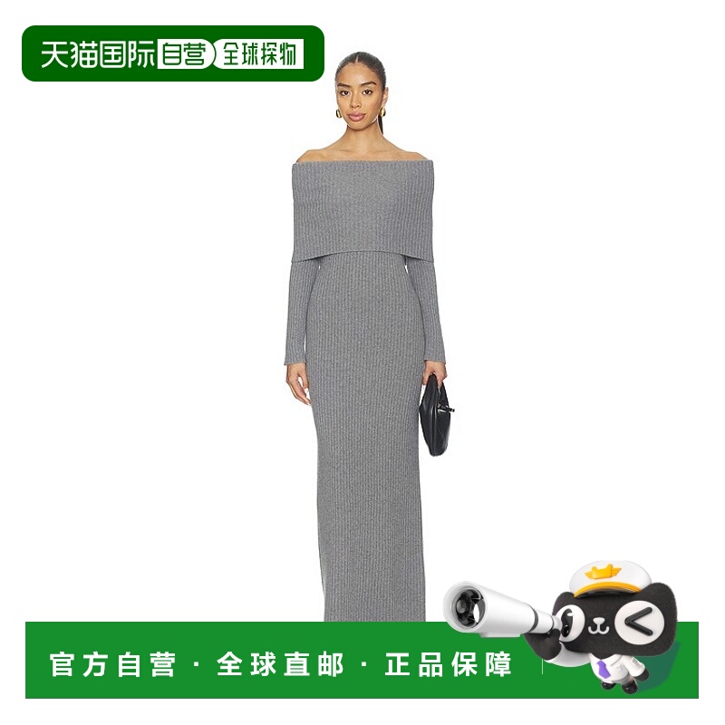 1h可退 香港直邮THEORY 希尔瑞 女士 Over 肩罗纹连衣裙 P1011706