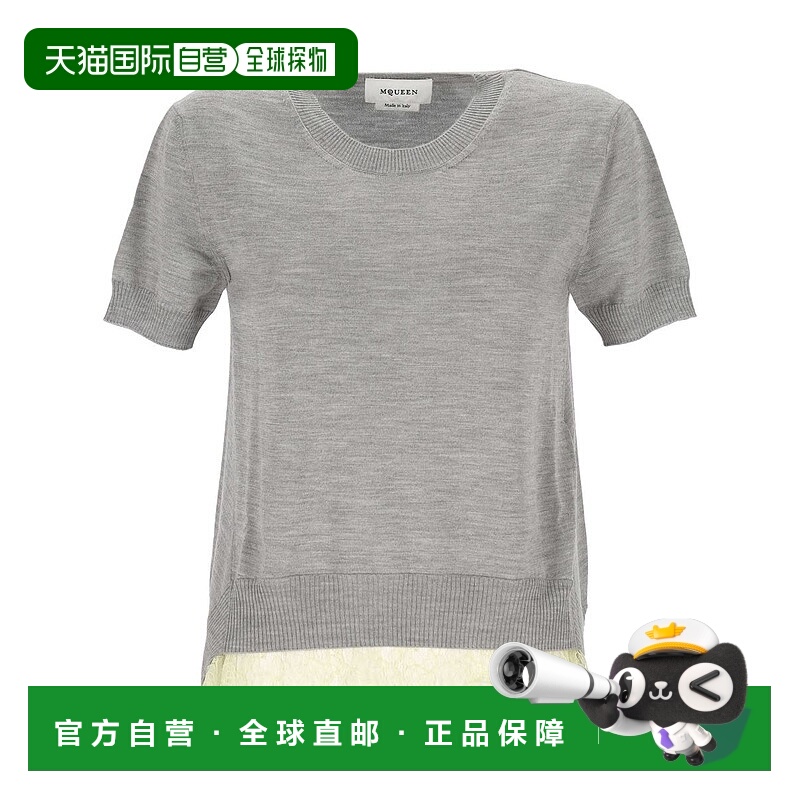 香港直邮ALEXANDER MCQUEEN 女士T恤 839739Q1BEF1379 AW2025