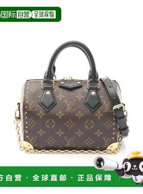 日本直邮中古LV路易威登女包A级95新speedy枕头包涂层/防水帆布斜