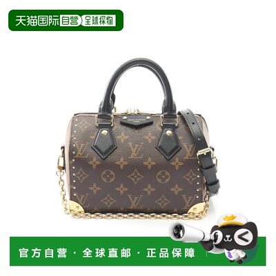 日本直邮中古LV路易威登女包A级95新speedy枕头包涂层/防水帆布斜