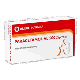 欧洲直邮德国药房ALIUD扑热息痛500mg对乙酰发烧退烧止痛栓剂10粒