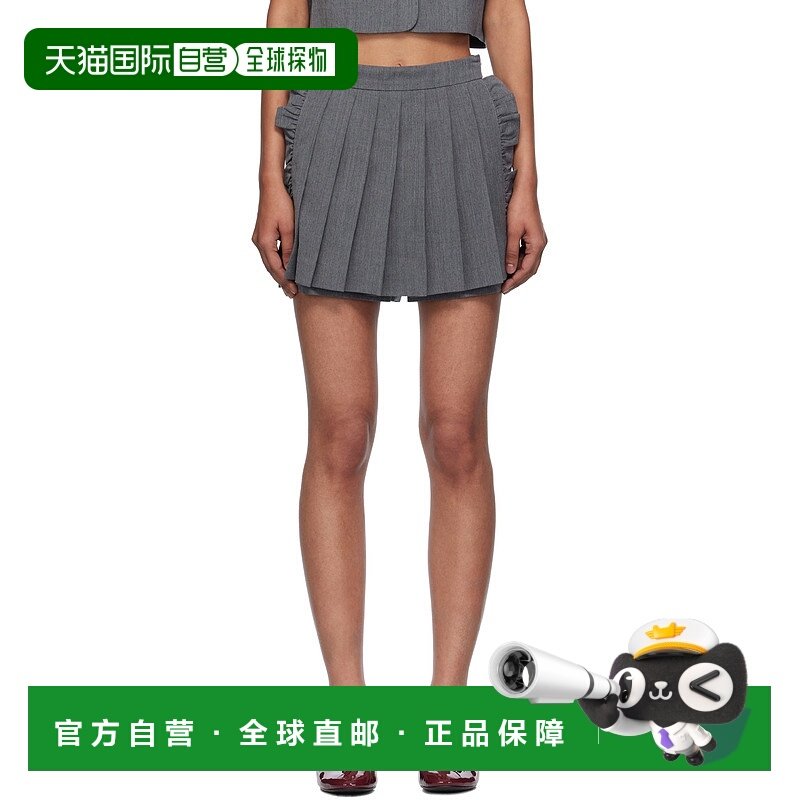 1h可退 香港直邮潮奢 Tom Ford 汤姆 福特 女士 灰色 Pleated Apr