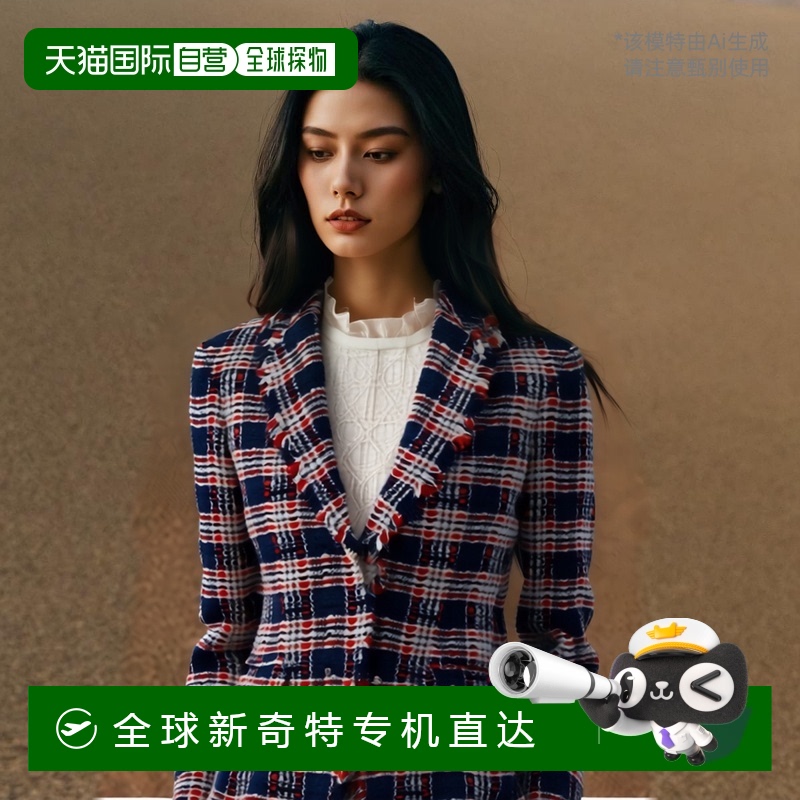 香港直邮THOM BROWNE 女士外套 FBC862TF0361960 AW2023 花色西装