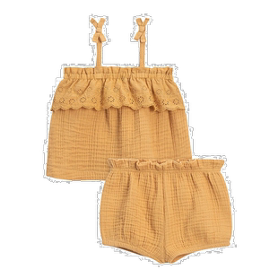 自营 Colored Organics Zuri 平纹细布套装 - 黄色 美国奥莱直发