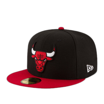自营 New Era 59Fifty NBA 芝加哥公牛队 Alt 双色黑/红贴合帽子