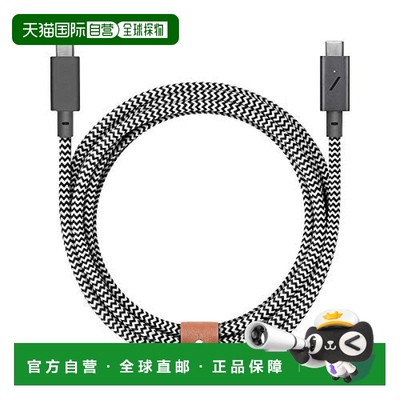 【日本直邮】NATIVE UNION USB-C to USB-C快速充电数据线 斑马纹