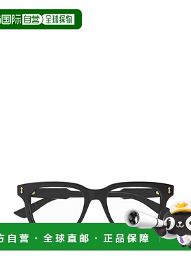 1h可退 香港直邮Gucci 古驰 男士 徽标平光镜 GG1265O black黑色