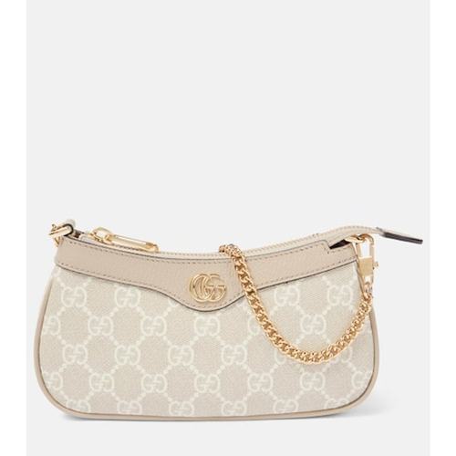 潮奢 Gucci 古驰 女士 Ophidia 迷你皮革饰边肩包