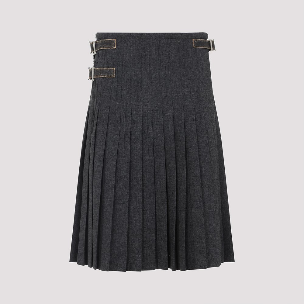 PRADA 女士半身裙 P103ZESOOO17N1F0480 AW2025 灰色