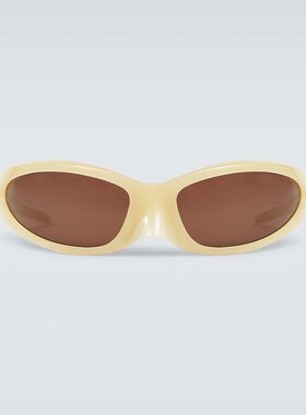 Balenciaga 巴黎世家 男士 椭圆形太阳眼镜 000895