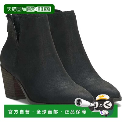 自营Lucky Brand Beylon Boots Women's Black Leather Cutout An