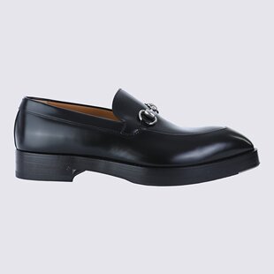 GUCCI 男士商务正装鞋 812133AAEAK1000 SS2025 黑色