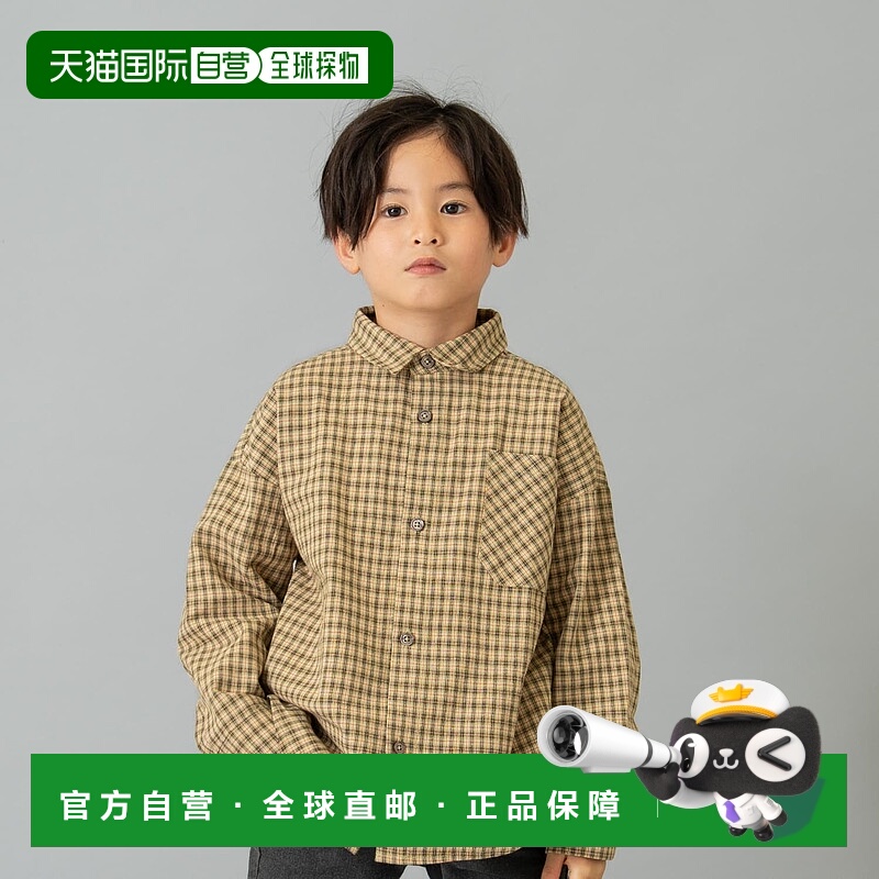 日本直邮and D.petitmain 格纹长袖衬衫