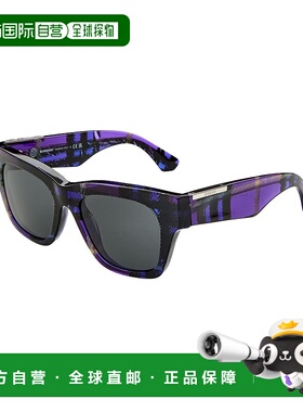 自营Burberry Women's World of Check 52mm Sunglasses - grey