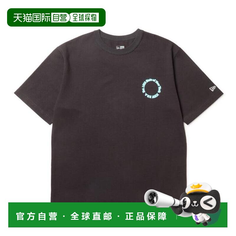 日本直邮New Era 短袖水洗棉T恤圆形标志男款
