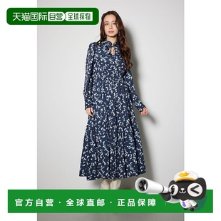 RI3465EW032883 日本直邮Rienda GRY1 灰色连 褶皱喇叭连衣裙