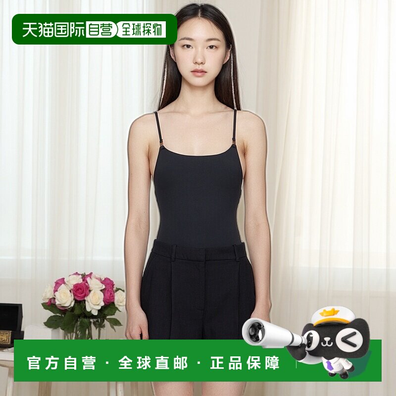 1h可退 香港直邮潮奢 ANINE BING 女士 黑色 Vesta 连体泳衣 A111