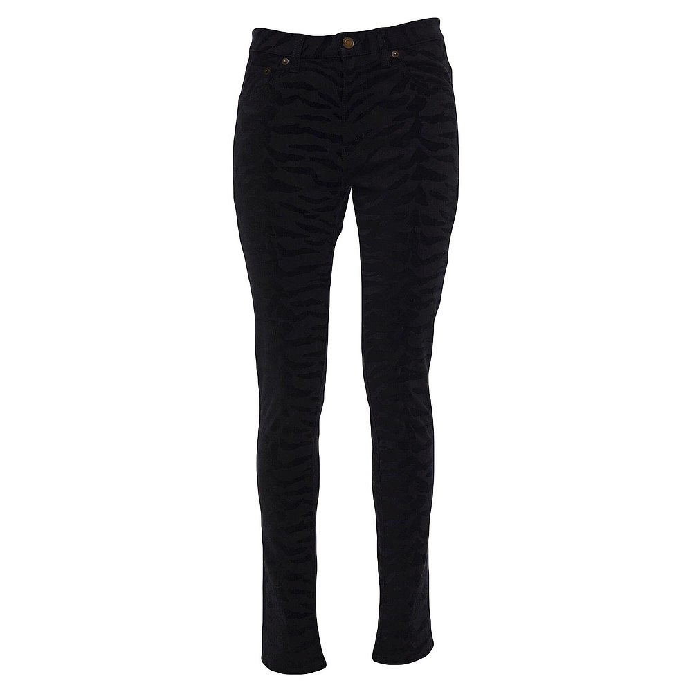 Saint Laurent 圣罗兰 女士 牛仔长裤 black黑色 舒适时尚