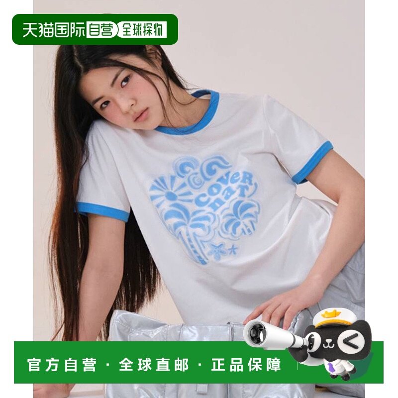 韩国直邮COVERNAT WOMAN 女士女装T恤CO2402ST71WH