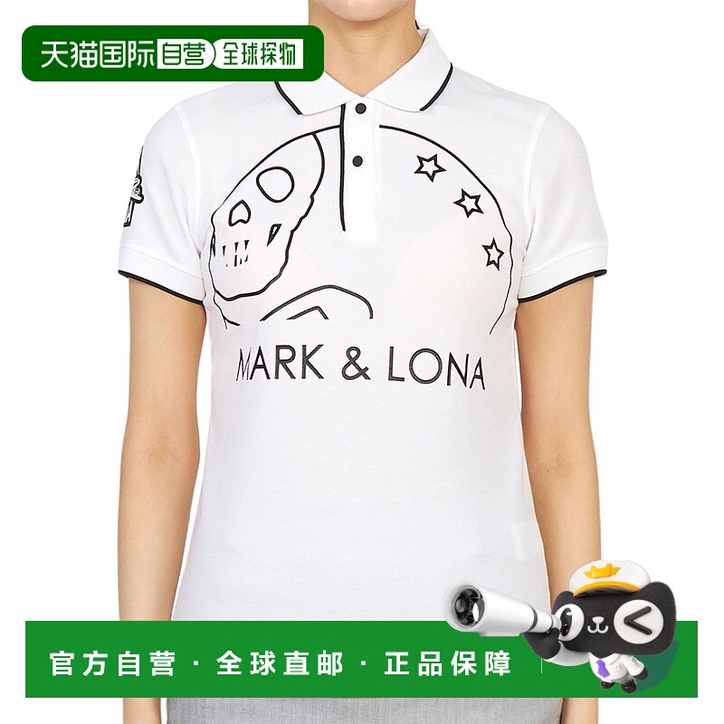 1h可退 韩国直邮MARK & LONA MLW 3A AP01 WHITE 女士 半袖T恤衫