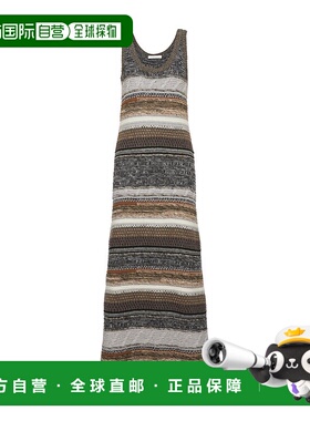 香港直邮Chloe 条纹羊绒背心连衣裙 C22AMR12620长裙