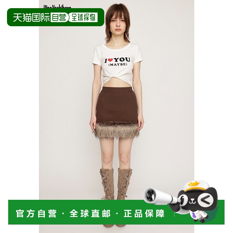 日本直邮SLY HinaYoshiharaxSLY KNIT 短裙 [SL3994EW22530] 棕色