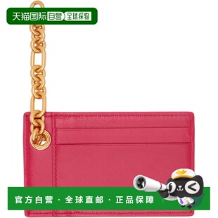 香港直邮Balmain 巴尔曼 女士 粉色 Pulse Lambskin Leather 卡包