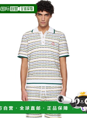 1h可退 香港直邮Casablanca 男士 白色 Polo 衫 MSP26KW126001