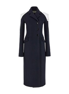 Salvatore Ferragamo 双排扣羊毛大衣 13C624