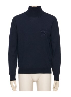 VALENTINO 男士针织衫 VKC34RB0UCLJ AW2025 黑色 长袖针织衫
