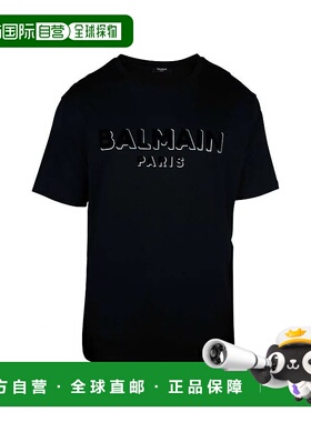 香港直邮Balmain 巴尔曼 男士 圆领T恤 AH1EG010BB99短袖