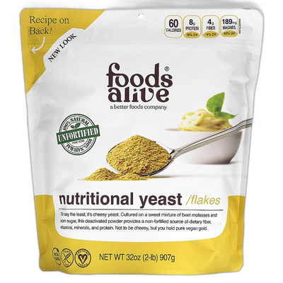 香港直邮Foods Alive,Superfood，非强化营养酵母，32 盎司（907