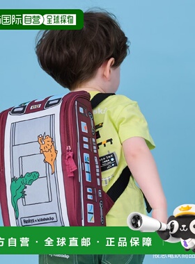 日本直邮kladskap 儿童 双肩包 阪急电车联名款恐龙主题轻量通学