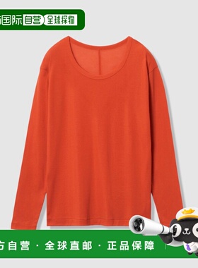 1h可退 日本直邮allureville 女装 全棉强捻纱 透感圆领套头衫 细