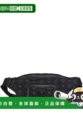 香港直邮MCM 女士腰包 MMZESFI01BK AW2025 黑色 MONOGRAMMED POU