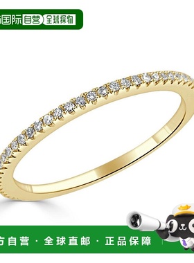 自营 sabrina14k 金与钻石永恒戒指 - 黄色 美国奥莱直发