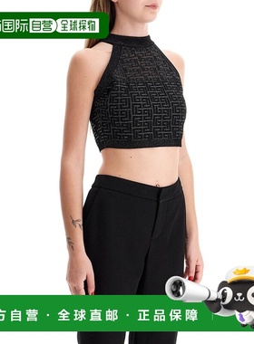 香港直邮BALMAIN 女士衬衫 DF1AB026KG96EAC AW2024 黑色