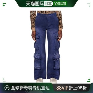 裤 香港直邮潮奢 蓝色提花工装 男士 AMIRI