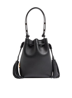 VALENTINO 女士斜挎包 WB0S37HHL0NO AW2025 黑色 徽标单肩包