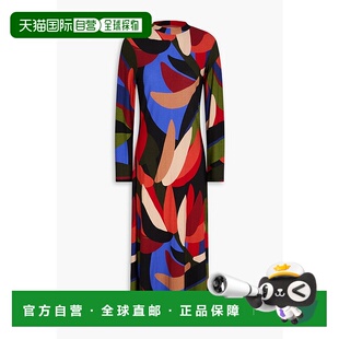 1h可退 香港直邮FARM RIO 女士 印花绉纱中长连衣裙 314870GRAPHI