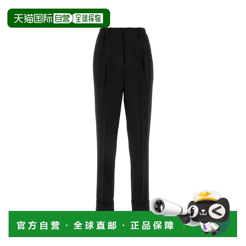 PRADA 女士休闲裤 P202IGSOOO1P3ZF0002普拉达羊毛直筒裤,女装/女士精品,休闲裤,淘宝优惠券,粉丝福利购,淘宝优惠卷