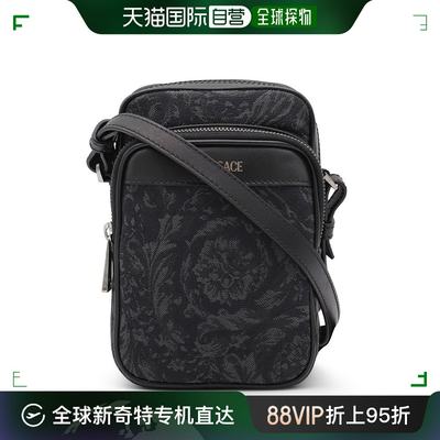 香港直邮潮奢 Versace 范思哲 男士 BLACK AND RUTHENIUM BAROCCO