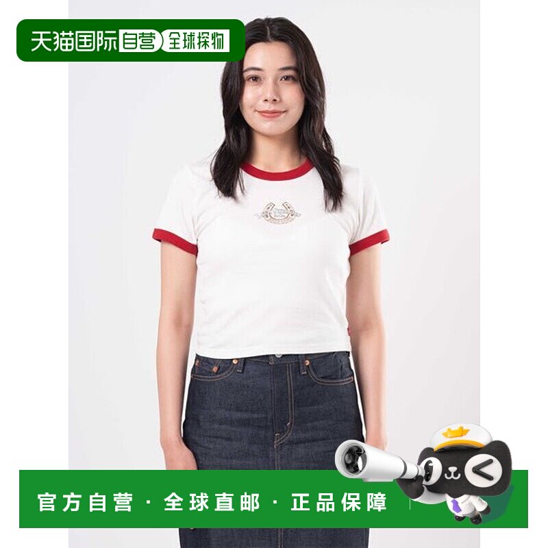 日本直邮levi’s Graphic Mini Ringer T恤