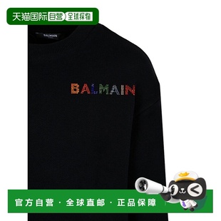 AW2025 BX4A70Z3183930MC 黑色 女童卫衣 香港直邮BALMAIN