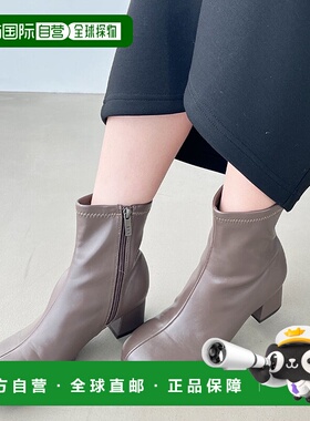 日本直邮GeeRA 奥布利克方形头靴子 R04609BW13665 靴子