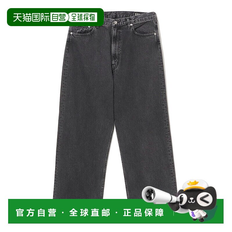 1h可退 日本直邮orSlow 男装 宽松版型 原创面料 石洗黑牛仔裤 11